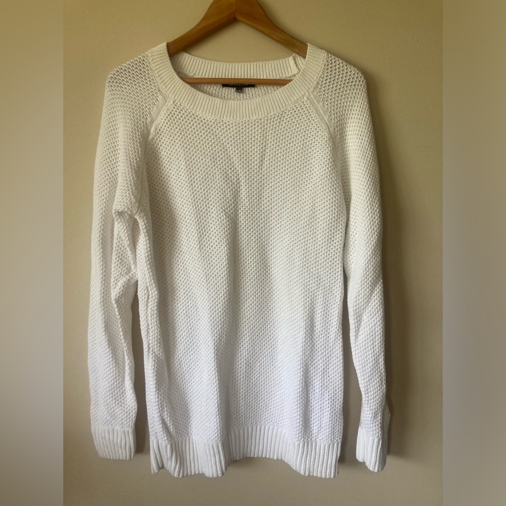 Dalia Woman’s XL White Sweater 100% Cotton